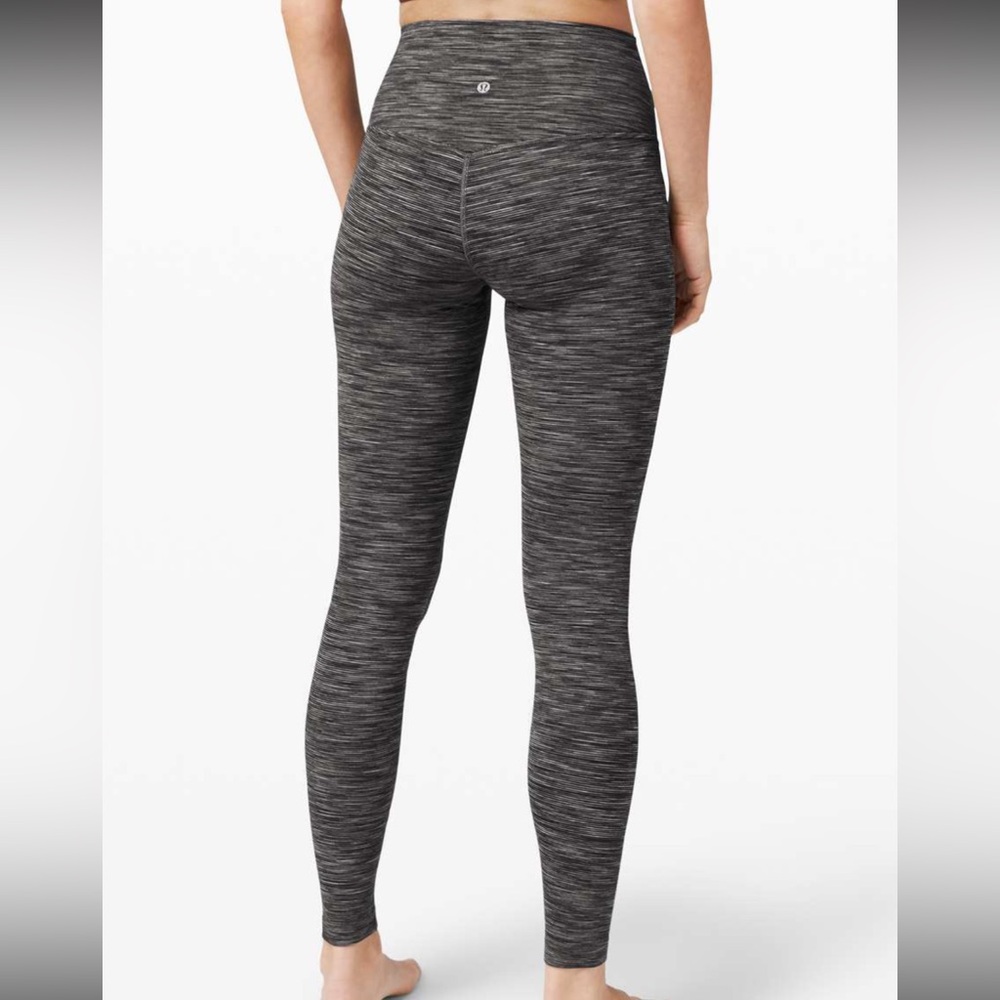 Lululemon align leggings in heathered‎ grey color full length
